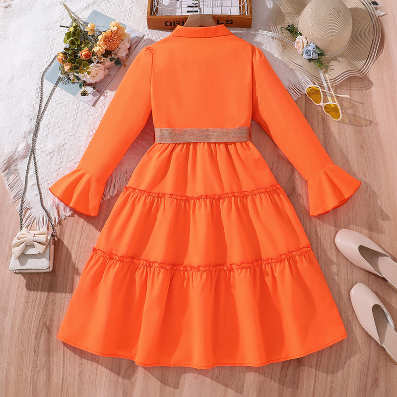 long-sleeved shirt dress