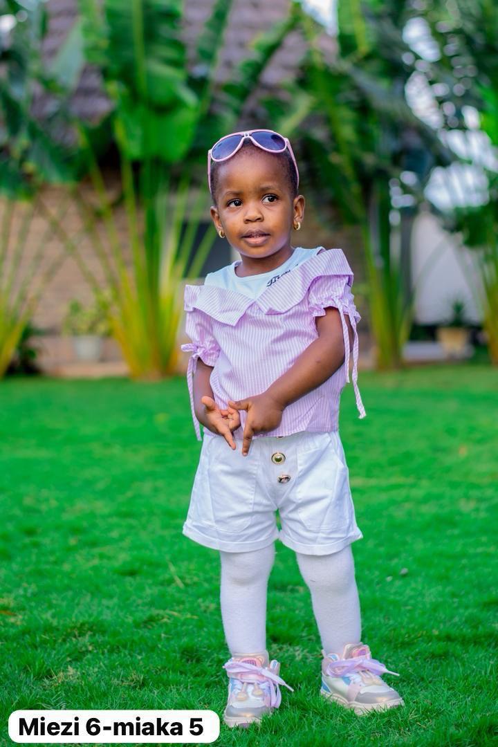  toddler girl's two-piece summer outfit set
