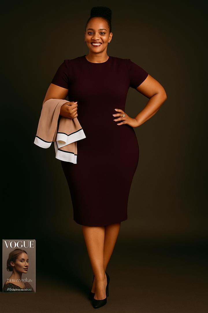 dress and matching jacket set